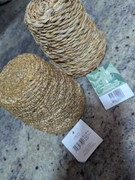 Photo of free 2 small rope hemp pots (Grangeway area NN10) #4