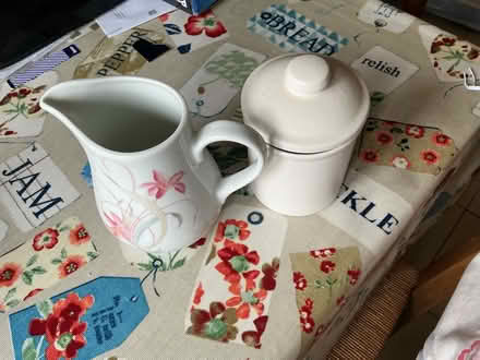 Photo of free Milk/Cream Jug and Sugar Container (Weston Rhyn SY10) #1