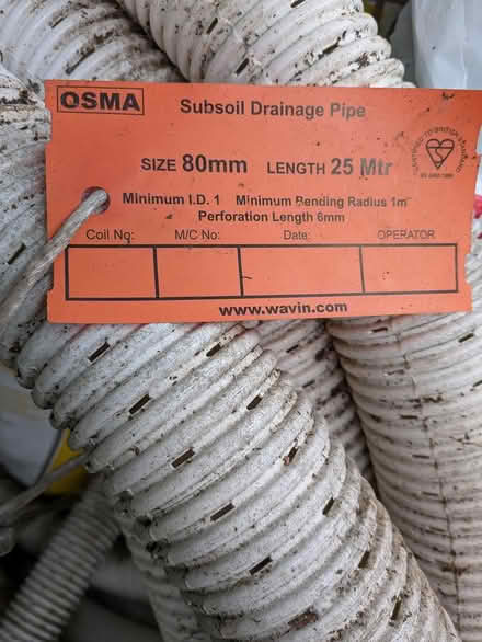 Photo of free Subsoil drainage pipe (uckfield) #2