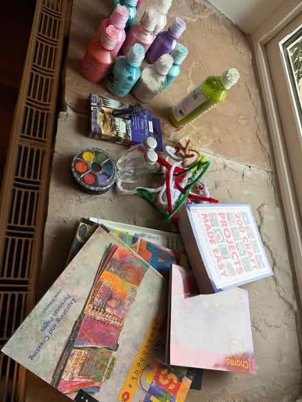 Photo of free Children’s paints + craft items and books (Dutton PR3) #1