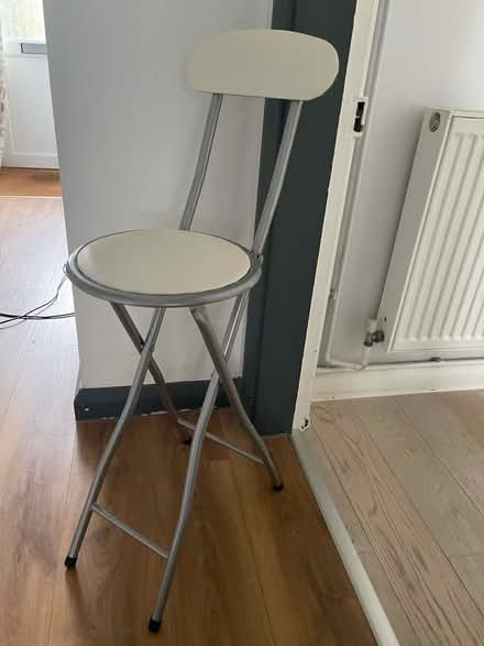 Photo of free Cream foldable stool/chair (Oxford OX4) #1