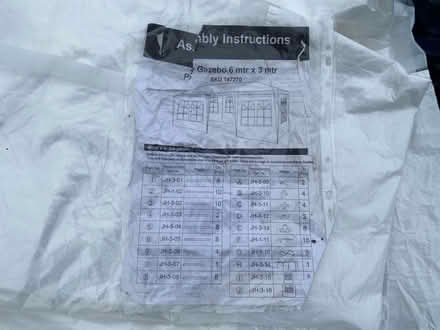 Photo of free White Gazebo 6m x 3m (Gorse Hill GU22) #2