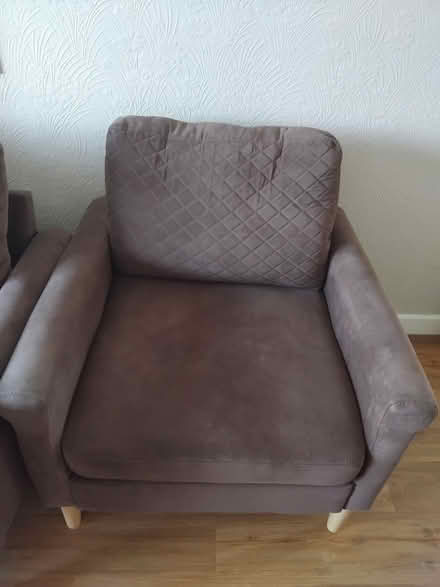 Photo of free Brown sofa and 2 chairs (Morecambe LA4) #4