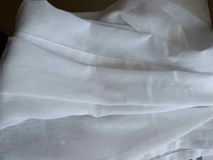 Photo of free 2 curtain panels, sheer white (South Truro) #1