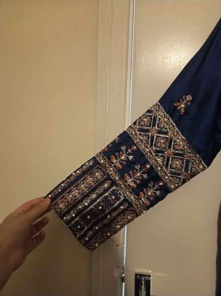 Photo of free Ladies turquoise blue shalwar kameez suit (Round Green LU2) #2