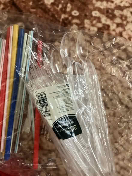 Photo of free Unused plastic straws and cutlery (Bedfont TW14) #2