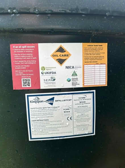 Photo of free 1800 lt heating oil tank (GU28) #4