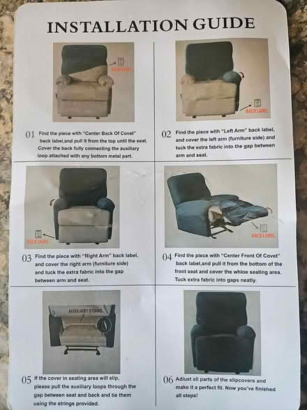Photo of free New Lounge Chair Slipcover (Norton) #2