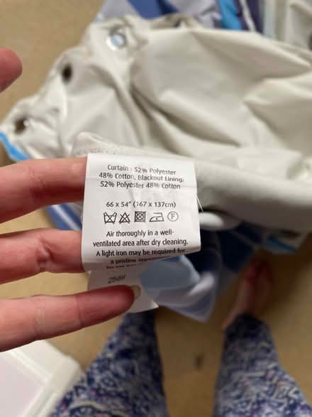 Photo of free Pair of blackout curtains and pole (Knebworth SG3) #3