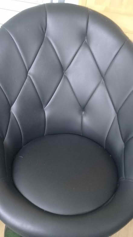 Photo of free Faux leather egg shaped chair (Bishop's Stortford CM23) #2