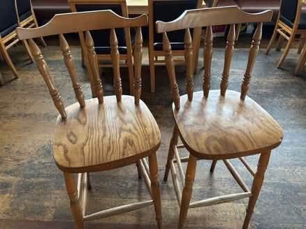 Photo of free Wooden bar stools (Lytham St Anne’s, FY8) #1
