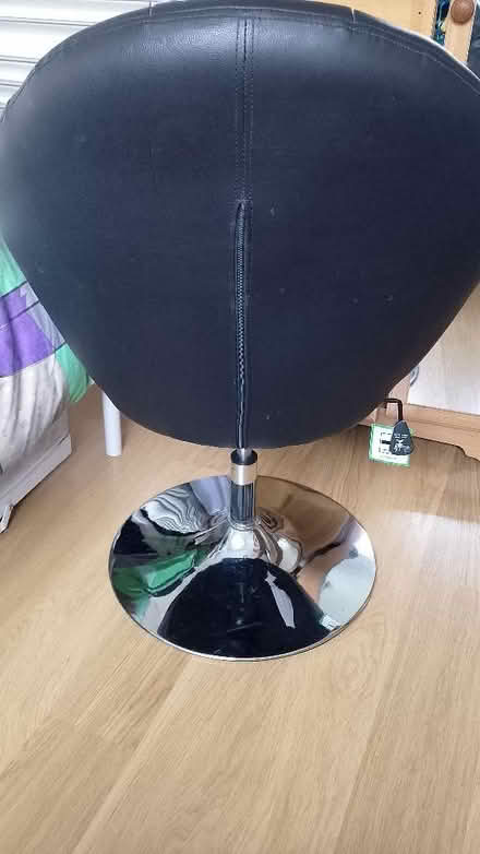 Photo of free Faux leather egg shaped chair (Bishop's Stortford CM23) #3