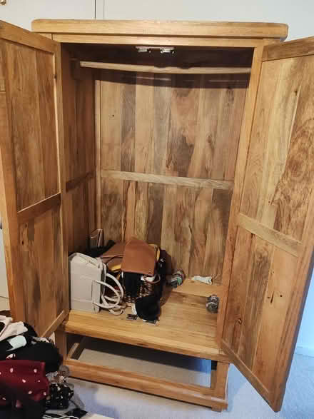 Photo of free Solid wooden wardrobe (Boughton Monchelsea ME17 4) #3