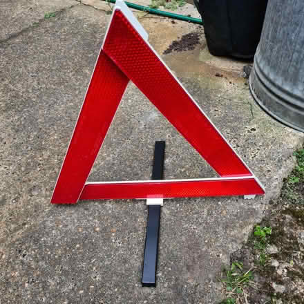 Photo of free Car warning triangle (Raynes Park SW20) #1
