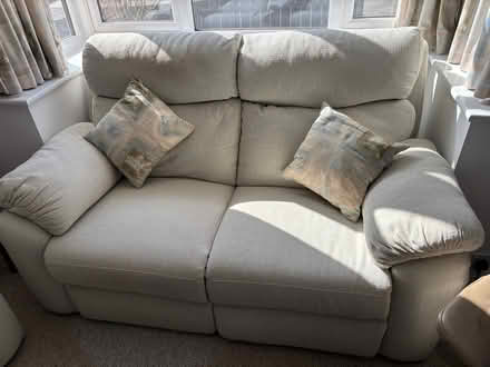 Photo of free 2x2 sofas - armchair - 2xfloor lamps (Felixstowe IP11) #1