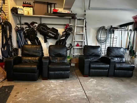 Photo of free Four reclining leather chairs (The Glen) #1