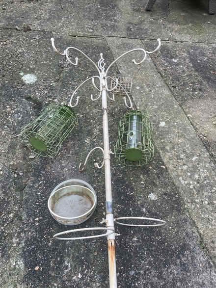 Photo of free Tall cream bird feeder (Garston WD25) #1