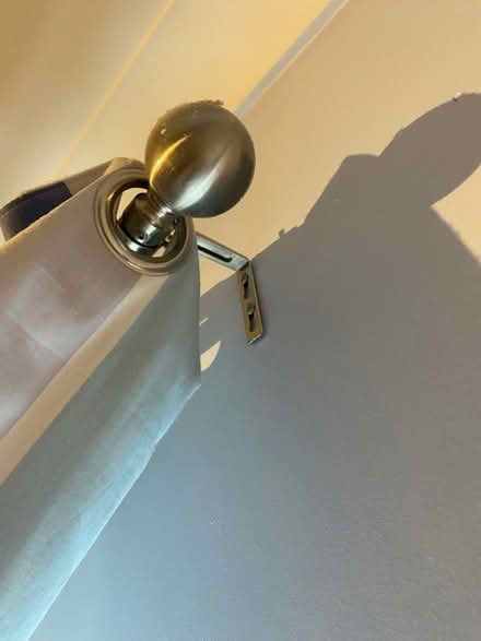 Photo of free Pair of blackout curtains and pole (Knebworth SG3) #2