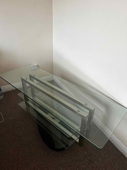 Photo of free glass table (Loughlinstown, County Dublin) #2