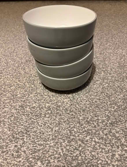 Photo of free Breakfast bowls in grey x 4 (Eastbourne BN21) #1