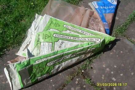Photo of free Empty sand and horse feed bags (sidmouth EX10) #1