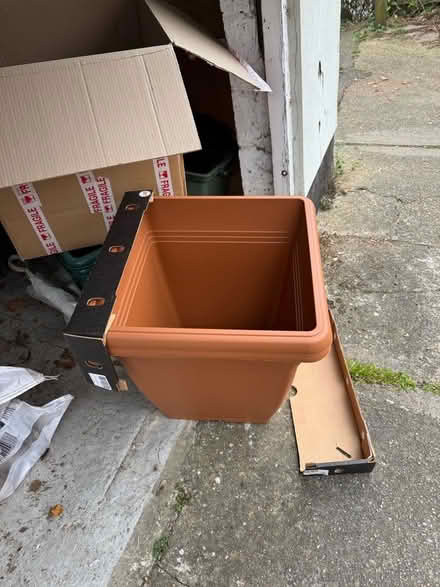 Photo of free Large plastic plant pots, square (New Town CO1) #1