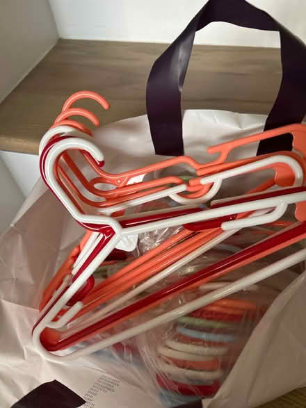 Photo of free Baby/kid clothes hangers (Polo grounds Rd) #1