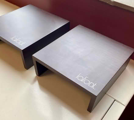 Photo of free 2 wood stands for display (Downtown) #2