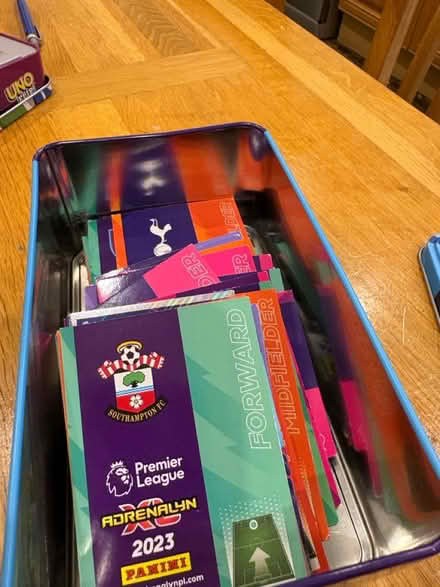 Photo of free Panini football cards in tin (Kings heath B14) #2