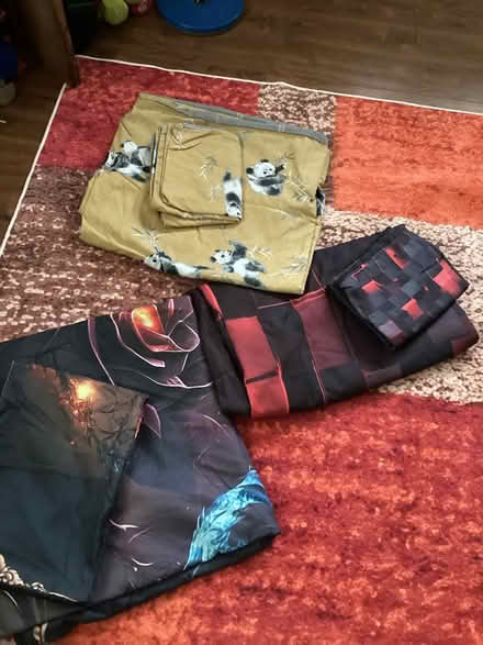 Photo of free 3 x double duvet covers (Bedfont TW14) #1