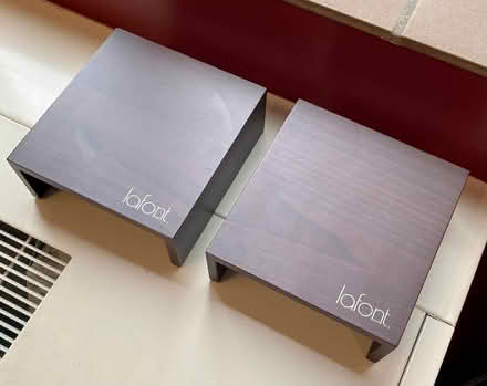 Photo of free 2 wood stands for display (Downtown) #1