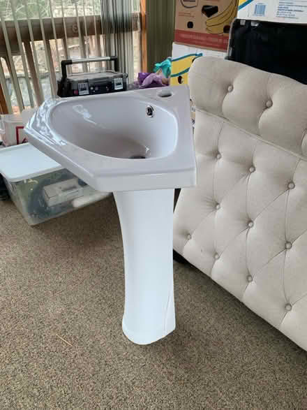 Photo of free Pedestal Corner Sink (Whiting NJ) #2
