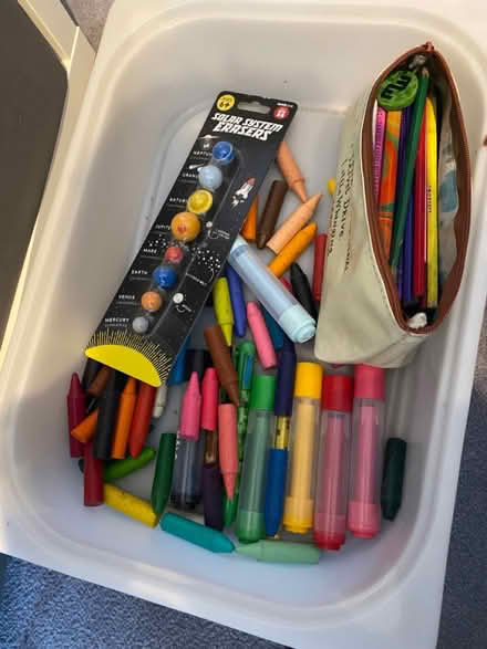 Photo of free Bundle of crayons and stickers (Knebworth SG3) #1