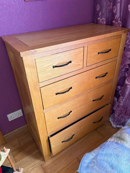 Photo of free Oak chest of drawers (Greater Leys OX4) #3