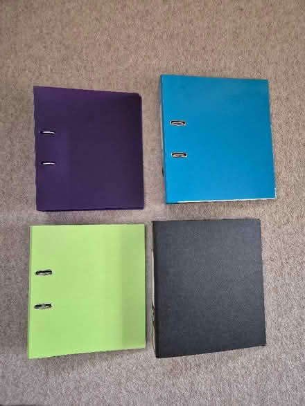 Photo of free 4 x A4 lever arch files (Roundwood AL5) #1