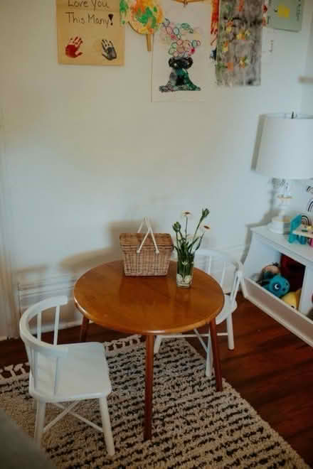 Photo of wooden toddler/coffee table (Russett) #3