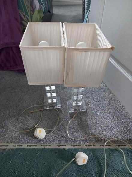 Photo of free Pair of bedside lamps (Market Deeping PE6) #3
