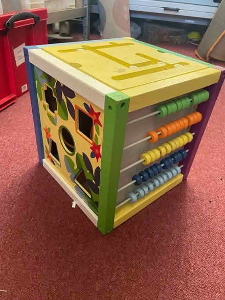 Photo of free Wooden activity bead cube (North Bradley BA14) #3