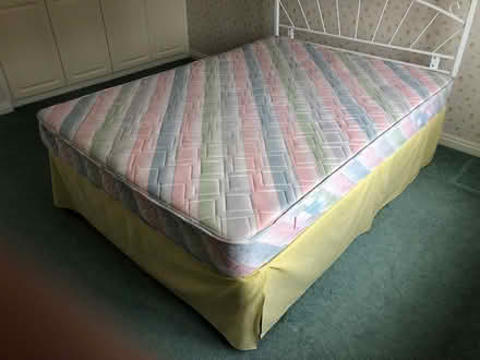 Photo of free Double bed with mattress (Great Sutton CH66) #2