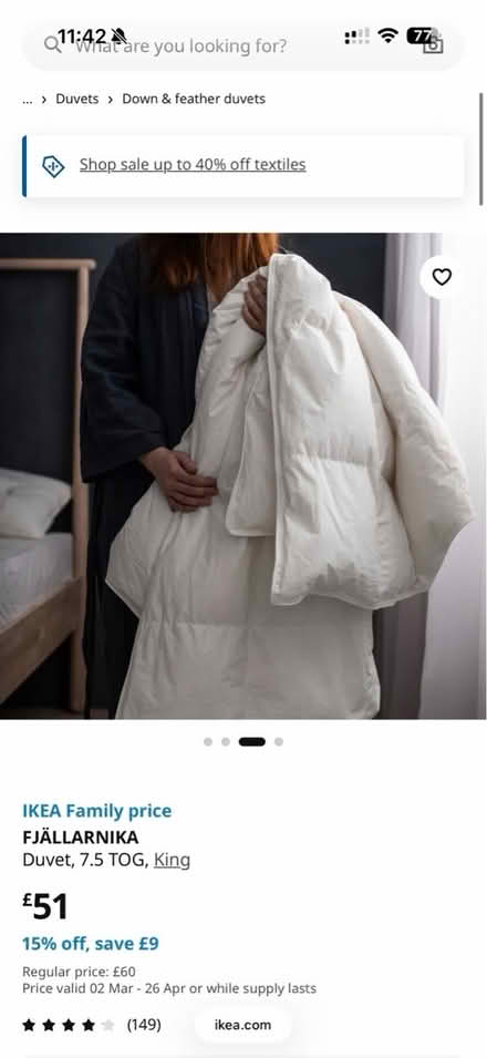 Photo of free King Topper, duvet and sheets (The Exchange LS12) #2