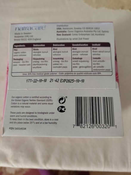 Photo of free Natracare long sanitary towels - new (West Wick BS24) #4
