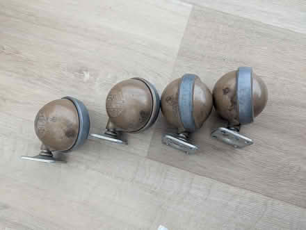 Photo of free Antique sofa/furniture wheels (Royal college street NW1) #1