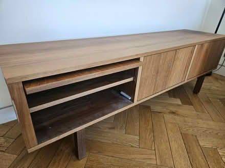 Photo of free Ikea wooden chestnut side cabinet (N8 9RR Nelson road) #2