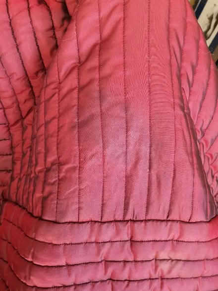 Photo of free Huge burgundy sateen throw/quilt. Approx 250cm x 230cm. (Congleton CW12) #2
