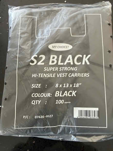Photo of free 100 Small super strong black bags (Bracknell Forest RG40) #1