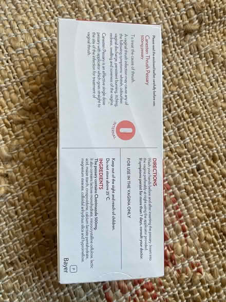 Photo of free Thrush Pessary (Herne Hill, SE24) #2