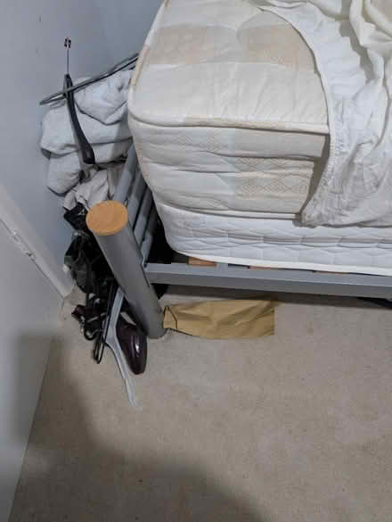 Photo of free Single silver and pine bed (Ruislip HA4) #3