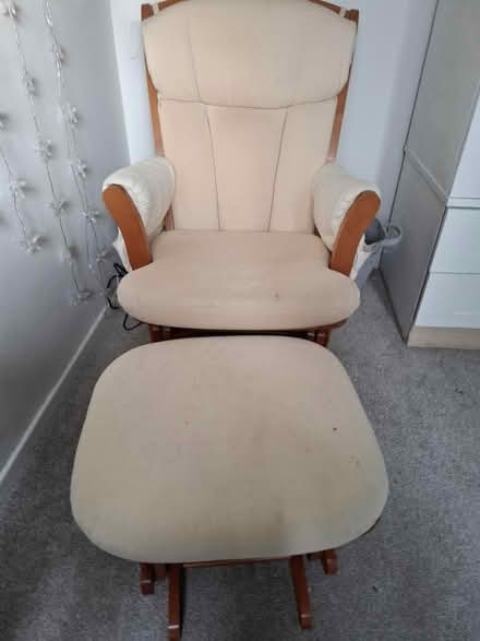 Photo of free Rocking chair and stool (Woodseats Sheffield S8) #1