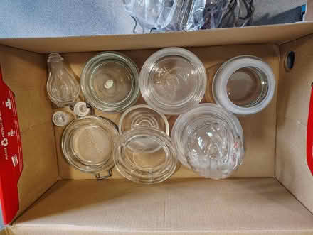 Photo of free Assorted vintage glass lids (Yorba Linda) #3