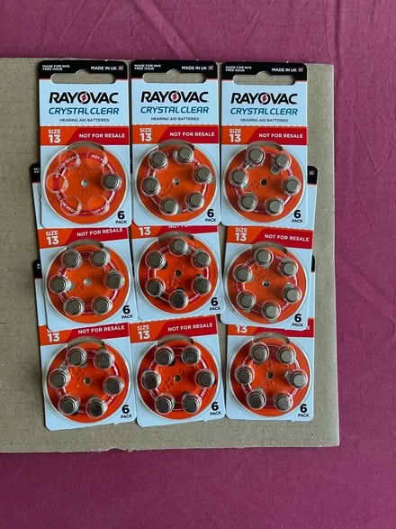 Photo of free Hearing aid batteries (The Triangle Estate RH15) #1